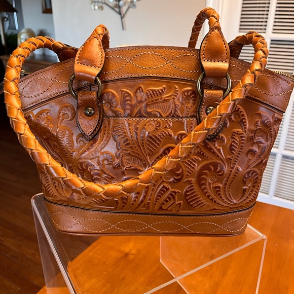 Patricia Nash Bags Patricia Nash Leather Tooled Cognac Zorita